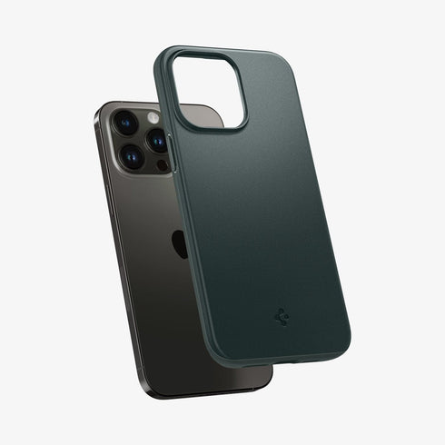 ACS04766 - iPhone 14 Pro Max Case Thin Fit in black showing the back